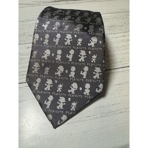Peanuts Snoopy Joe Cool Neck Tie Pattern Gray Japan‎